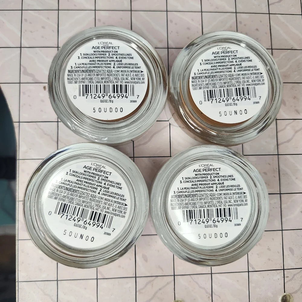 L'Oreal Age Perfect 4-in-1 Tinted Balm In Color 10 Deep 4 Pack Bundle